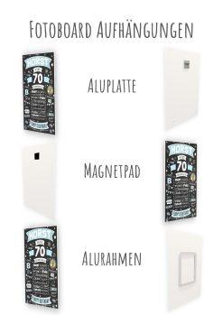 Meilensteintafel Chalkboard Geschenk 70. Geburtstag Personalisiert Geburtstagsposter Frau Mann Retro Classic14