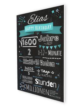 Meilensteintafel Chalkboard Geschenk Geburtstag Mathe Formeln Mathematiker Geburtstagstafel07