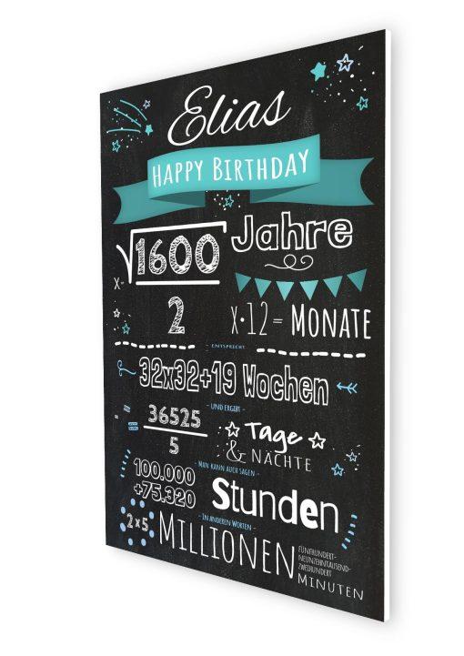 Meilensteintafel Chalkboard Geschenk Geburtstag Mathe Formeln Mathematiker Geburtstagstafel07