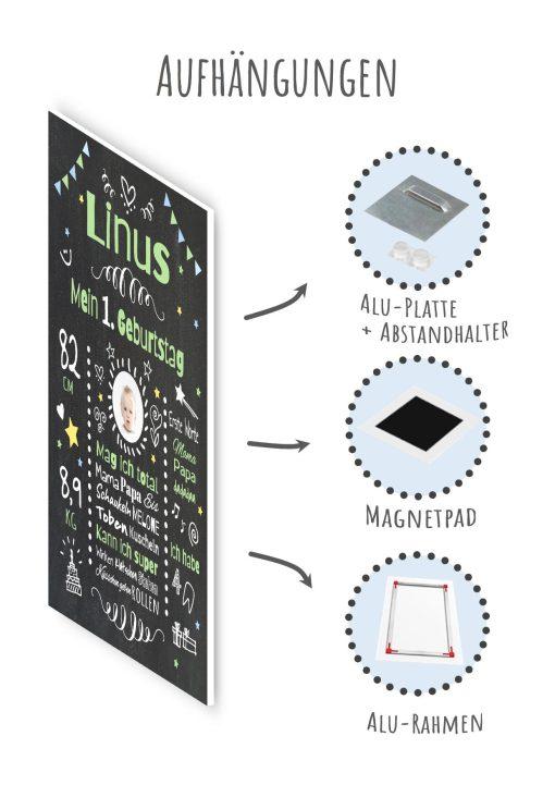 Meilensteintafel Chalkboard Geschenk 1. Geburtstag Personalisiert Geburtstagstafel Mädchen Junge5