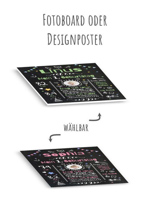 Meilensteintafel Chalkboard Geschenk 1. Geburtstag Personalisiert Geburtstagstafel Mädchen Junge8