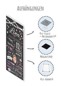Meilensteintafel Chalkboard Geschenk 12. Geburtstag Personalisiert Geburtstagstafel Junge Mädchen Chalk O Classic09