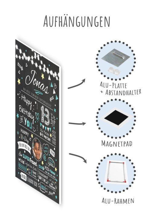 Meilensteintafel Chalkboard Geschenk 13. Geburtstag Personalisiert Geburtstagstafel Junge Mädchen Chalk O Classic09