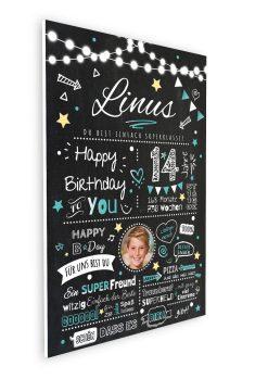 Meilensteintafel Chalkboard Geschenk 14. Geburtstag Personalisiert Geburtstagstafel Junge Mädchen Chalk O Classic07
