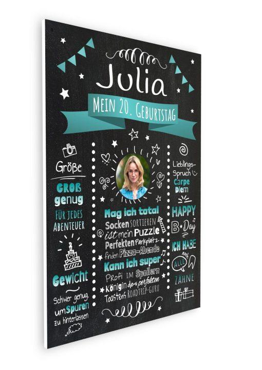 Meilensteintafel Chalkboard Geschenk 20. Geburtstag Personalisiert Witzig Geburtstagstafel Mann Frau Große Kinder08