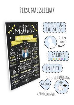 Meilensteintafel Chalkboard Geschenk 20. Geburtstag Personalisiert Witzig Geburtstagstafel Mann Frau Große Kinder09