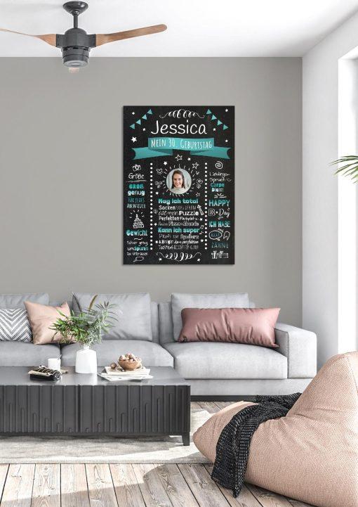 Meilensteintafel Chalkboard Geschenk 30. Geburtstag Personalisiert Witzig Geburtstagstafel Mann Frau Große Kinder03