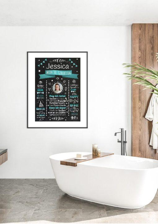 Meilensteintafel Chalkboard Geschenk 30. Geburtstag Personalisiert Witzig Geburtstagstafel Mann Frau Große Kinder05