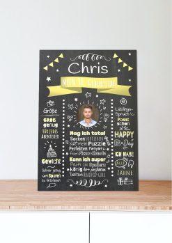 Meilensteintafel Chalkboard Geschenk 30. Geburtstag Personalisiert Witzig Geburtstagstafel Mann Frau Große Kinder06