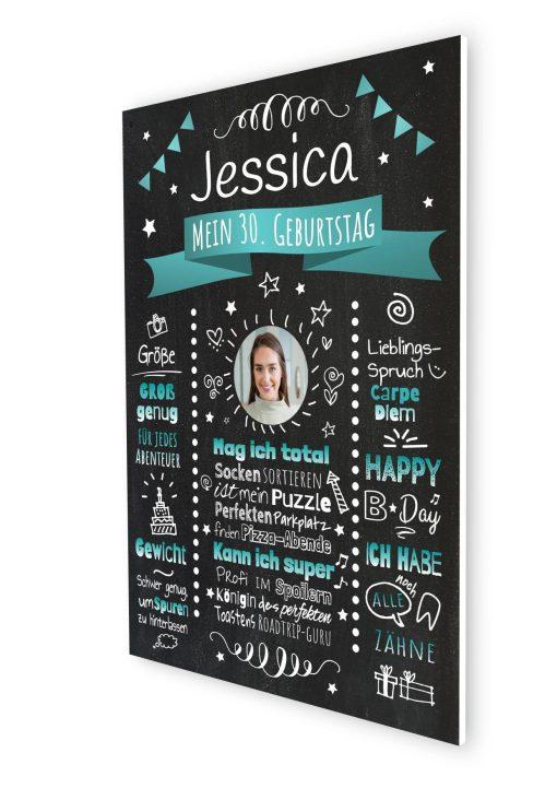 Meilensteintafel Chalkboard Geschenk 30. Geburtstag Personalisiert Witzig Geburtstagstafel Mann Frau Große Kinder07