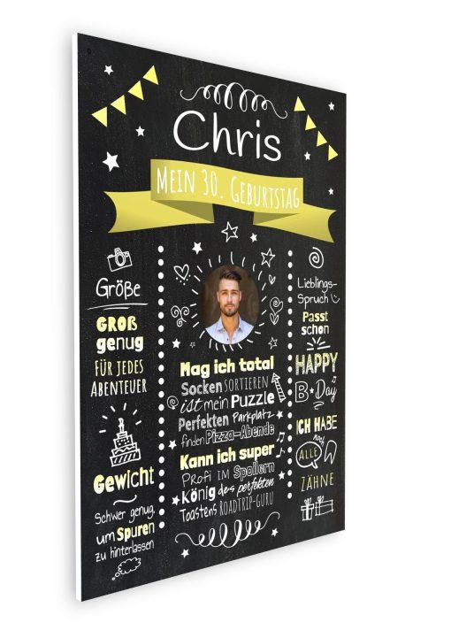 Meilensteintafel Chalkboard Geschenk 30. Geburtstag Personalisiert Witzig Geburtstagstafel Mann Frau Große Kinder08