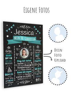 Meilensteintafel Chalkboard Geschenk 30. Geburtstag Personalisiert Witzig Geburtstagstafel Mann Frau Große Kinder11