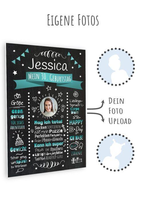 Meilensteintafel Chalkboard Geschenk 30. Geburtstag Personalisiert Witzig Geburtstagstafel Mann Frau Große Kinder11