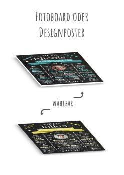 Meilensteintafel Chalkboard Geschenk 40. Geburtstag Personalisiert Witzig Geburtstagstafel Mann Frau Große Kinder13