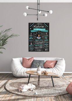 Meilensteintafel Chalkboard Geschenk 60. Geburtstag Personalisiert Witzig Geburtstagstafel Mann Frau Große Kinder04