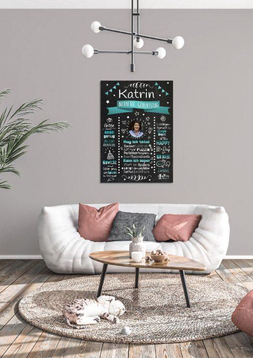 Meilensteintafel Chalkboard Geschenk 60. Geburtstag Personalisiert Witzig Geburtstagstafel Mann Frau Große Kinder04