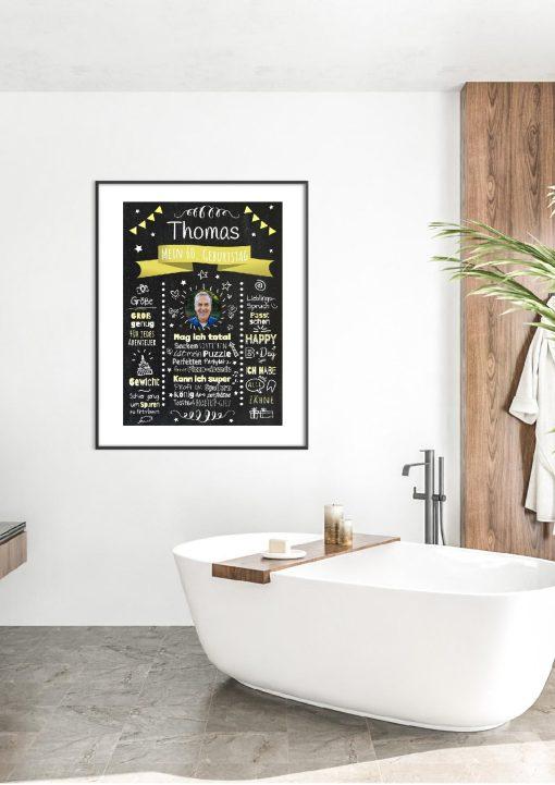 Meilensteintafel Chalkboard Geschenk 60. Geburtstag Personalisiert Witzig Geburtstagstafel Mann Frau Große Kinder05