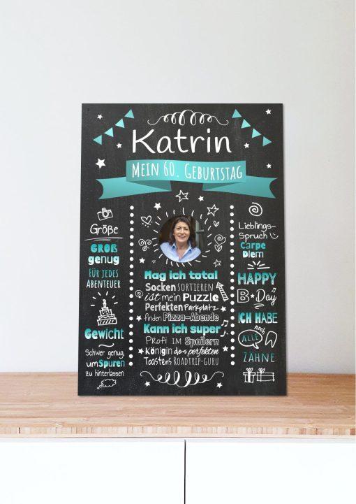 Meilensteintafel Chalkboard Geschenk 60. Geburtstag Personalisiert Witzig Geburtstagstafel Mann Frau Große Kinder06