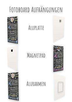 Meilensteintafel Chalkboard Geschenk 70. Geburtstag Frau Mann Personalisiert Geburtstagstafel Retro Colors Rosa Blau14