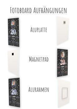 Meilensteintafel Chalkboard 20. Geburtstag Geschenk Personalisiert Geburtstagstafel Poster Frau Mann 1zigartig14