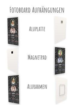 Meilensteintafel Chalkboard 60. Geburtstag Geschenk Personalisiert Geburtstagstafel Poster Frau Mann 1zigartig14