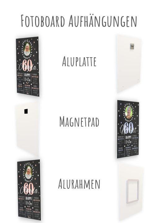 Meilensteintafel Chalkboard 60. Geburtstag Geschenk Personalisiert Geburtstagstafel Poster Frau Mann 1zigartig14