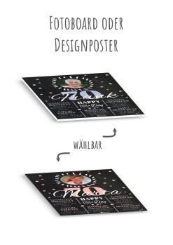 Meilensteintafel Chalkboard 70. Geburtstag Geschenk Personalisiert Geburtstagstafel Poster Frau Mann 1zigartig13