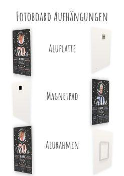 Meilensteintafel Chalkboard 70. Geburtstag Geschenk Personalisiert Geburtstagstafel Poster Frau Mann 1zigartig14