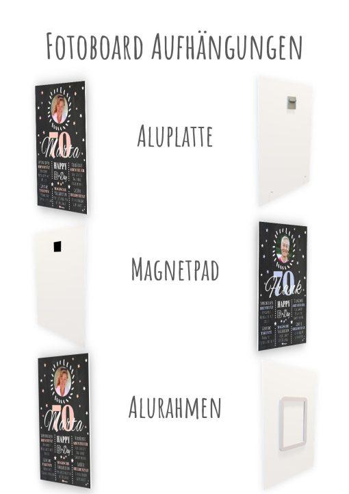 Meilensteintafel Chalkboard 70. Geburtstag Geschenk Personalisiert Geburtstagstafel Poster Frau Mann 1zigartig14