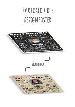 Meilensteintafel Chalkboard Geschenk 15. Geburtstag Zeitung Geburtstagsposter Personalisiert Teenager Mädchen Junge Happy News 012