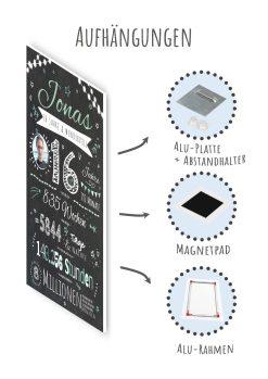 Meilensteintafel Chalkboard Geschenk 16. Geburtstag Personalisiert Teenager Junge Mädchen Geburtstagstafel Happy Lights09