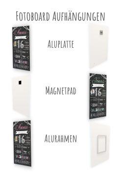 Meilensteintafel Chalkboard Geschenk 16. Geburtstag Personalisiert Teenager Junge Mädchen Geburtstagstafel Happy Lights13