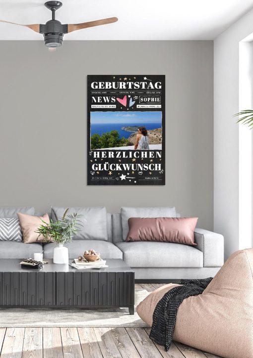 Meilensteintafel Chalkboard Geschenk 20. Geburtstag Personalisiert Mann Frau Geburtstagstafel News03