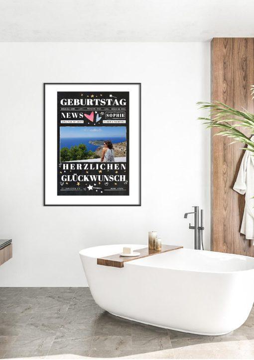 Meilensteintafel Chalkboard Geschenk 20. Geburtstag Personalisiert Mann Frau Geburtstagstafel News05