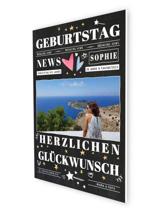 Meilensteintafel Chalkboard Geschenk 20. Geburtstag Personalisiert Mann Frau Geburtstagstafel News07