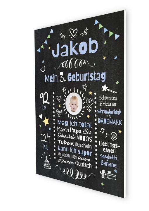 Meilensteintafel Chalkboard Geschenk 3. Geburtstag Personalisiert Geburtstagstafel Mädchen Junge06