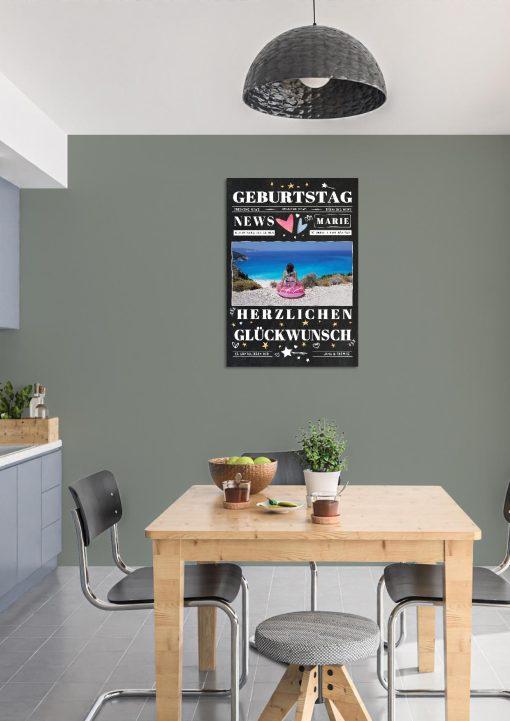 Meilensteintafel Chalkboard Geschenk 30. Geburtstag Personalisiert Mann Frau Geburtstagstafel News02