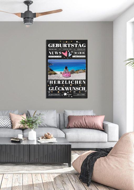 Meilensteintafel Chalkboard Geschenk 30. Geburtstag Personalisiert Mann Frau Geburtstagstafel News03