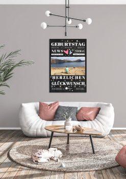 Meilensteintafel Chalkboard Geschenk 30. Geburtstag Personalisiert Mann Frau Geburtstagstafel News04