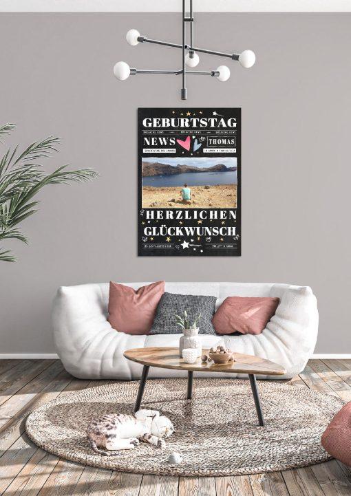 Meilensteintafel Chalkboard Geschenk 30. Geburtstag Personalisiert Mann Frau Geburtstagstafel News04