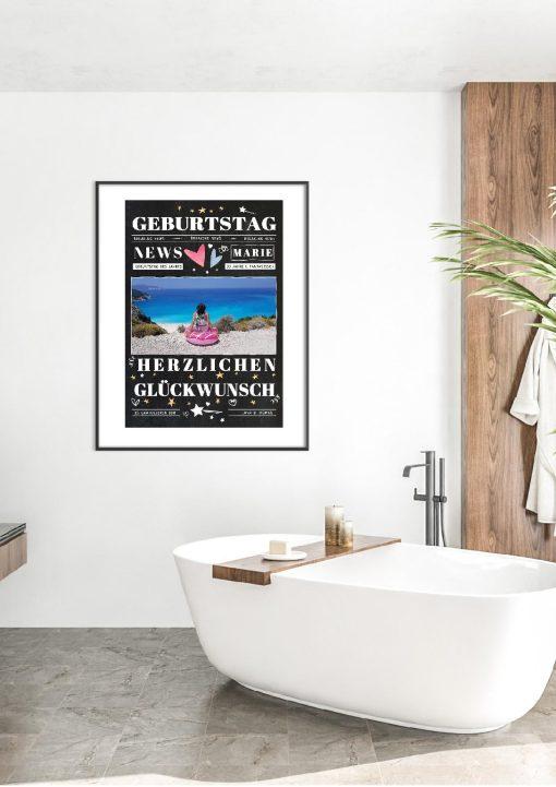 Meilensteintafel Chalkboard Geschenk 30. Geburtstag Personalisiert Mann Frau Geburtstagstafel News05