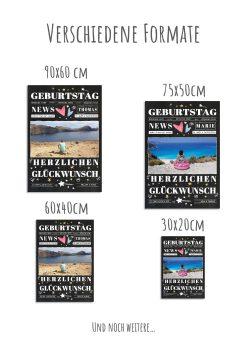 Meilensteintafel Chalkboard Geschenk 30. Geburtstag Personalisiert Mann Frau Geburtstagstafel News12