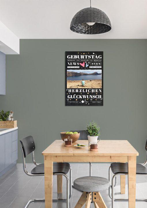 Meilensteintafel Chalkboard Geschenk 40. Geburtstag Personalisiert Mann Frau Geburtstagstafel News02