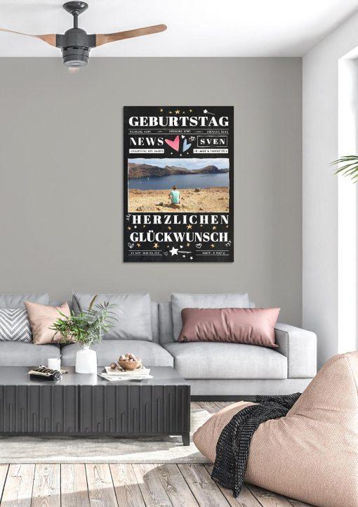 Meilensteintafel Chalkboard Geschenk 40. Geburtstag Personalisiert Mann Frau Geburtstagstafel News03