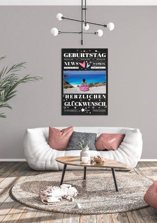 Meilensteintafel Chalkboard Geschenk 40. Geburtstag Personalisiert Mann Frau Geburtstagstafel News04