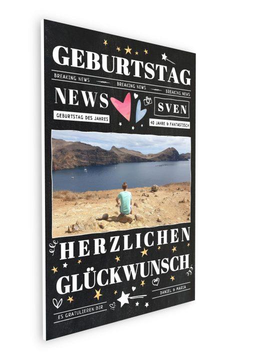 Meilensteintafel Chalkboard Geschenk 40. Geburtstag Personalisiert Mann Frau Geburtstagstafel News08