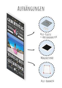 Meilensteintafel Chalkboard Geschenk 40. Geburtstag Personalisiert Mann Frau Geburtstagstafel News10