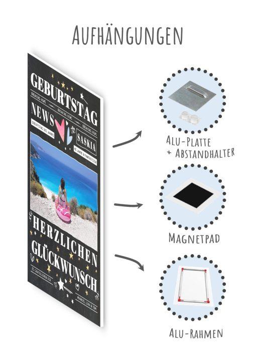 Meilensteintafel Chalkboard Geschenk 40. Geburtstag Personalisiert Mann Frau Geburtstagstafel News10