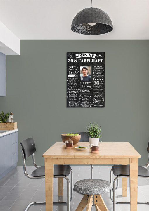 Meilensteintafel Chalkboard Geschenk 30. Geburtstag Personalisiert Zeitung Jahrgangsposter Geburtstagsposter Mann Frau Zeitreise02