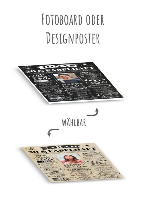 Meilensteintafel Chalkboard Geschenk 30. Geburtstag Personalisiert Zeitung Jahrgangsposter Geburtstagsposter Mann Frau Zeitreise13